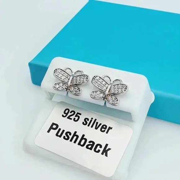 "925 Sterling Silver CZ Beautiful Earrings for Women, 1USPAR4180 - Picture 9 of 10